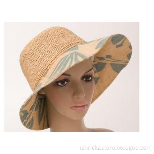 12cm Raffia Cloth Brim Womens Sun Hats For Adults For Leisu